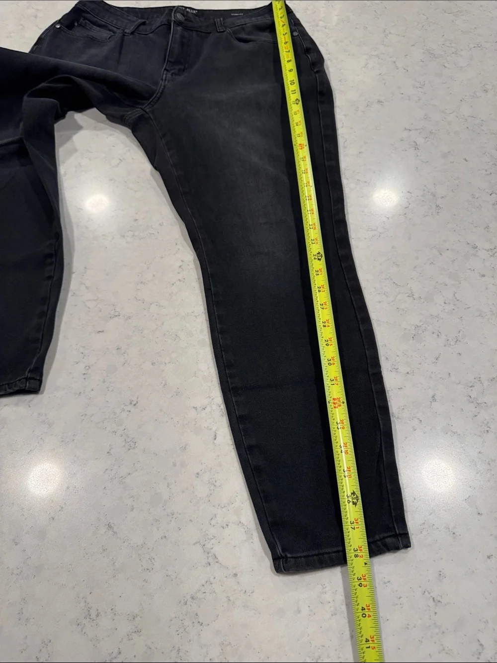 Judy Blue Dark Gray Faded Black Women's 14W Denim Jeans Skinny Fit Stretchy